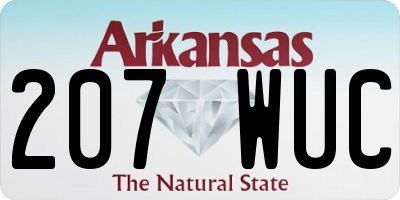 AR license plate 207WUC