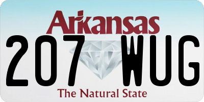 AR license plate 207WUG