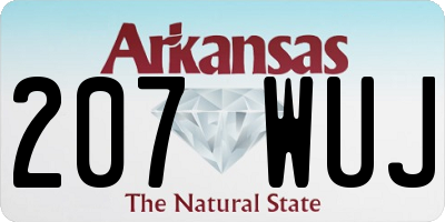 AR license plate 207WUJ