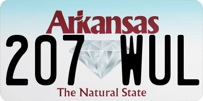 AR license plate 207WUL
