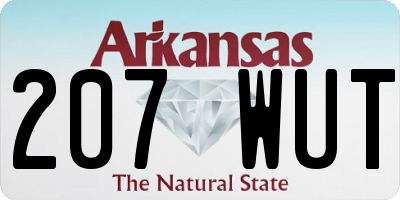AR license plate 207WUT