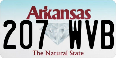 AR license plate 207WVB