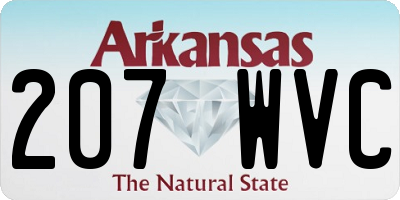 AR license plate 207WVC