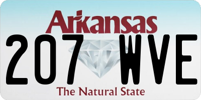 AR license plate 207WVE