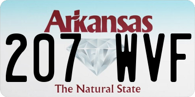 AR license plate 207WVF