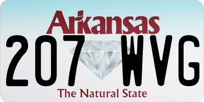 AR license plate 207WVG