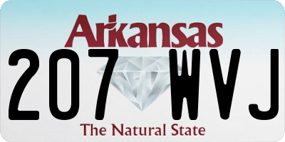 AR license plate 207WVJ