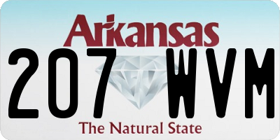 AR license plate 207WVM