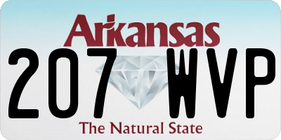 AR license plate 207WVP