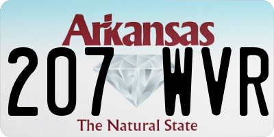 AR license plate 207WVR