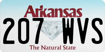 AR license plate 207WVS