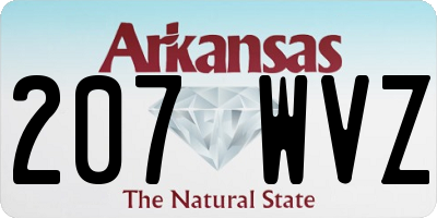AR license plate 207WVZ