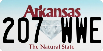 AR license plate 207WWE