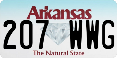 AR license plate 207WWG