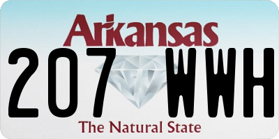 AR license plate 207WWH