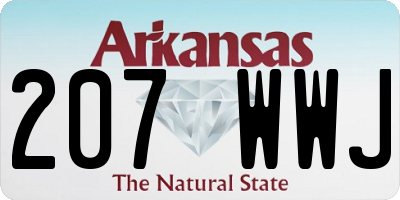 AR license plate 207WWJ