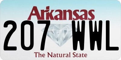 AR license plate 207WWL