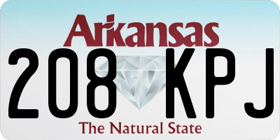 AR license plate 208KPJ