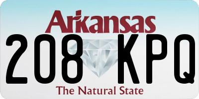 AR license plate 208KPQ