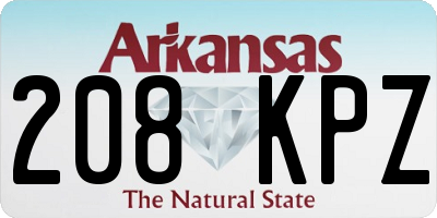 AR license plate 208KPZ