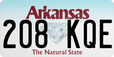AR license plate 208KQE