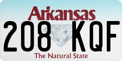AR license plate 208KQF