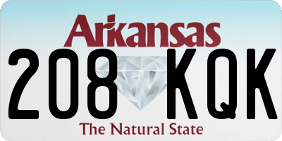 AR license plate 208KQK