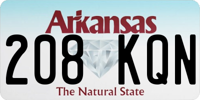 AR license plate 208KQN