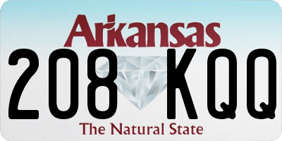 AR license plate 208KQQ
