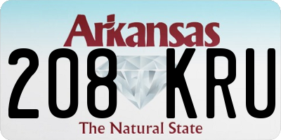 AR license plate 208KRU