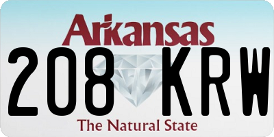 AR license plate 208KRW