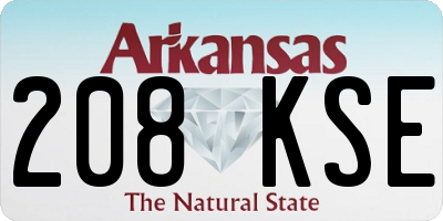 AR license plate 208KSE