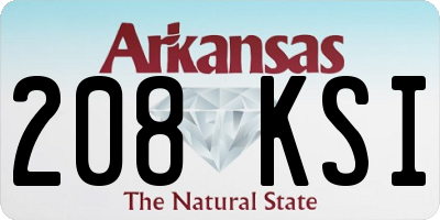 AR license plate 208KSI