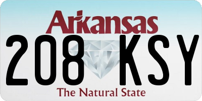 AR license plate 208KSY