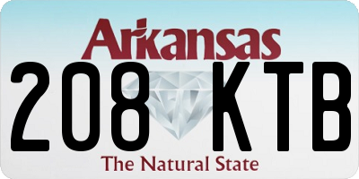 AR license plate 208KTB