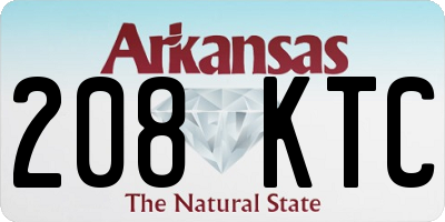 AR license plate 208KTC