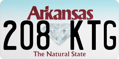 AR license plate 208KTG