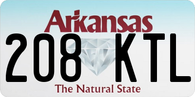 AR license plate 208KTL