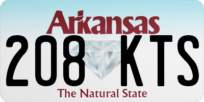 AR license plate 208KTS