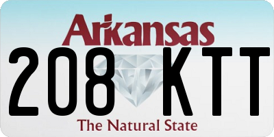 AR license plate 208KTT