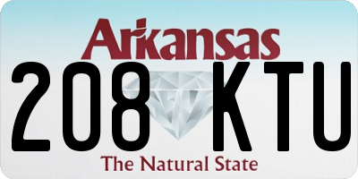 AR license plate 208KTU
