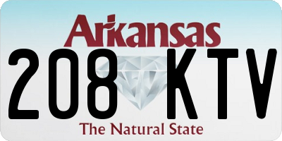 AR license plate 208KTV