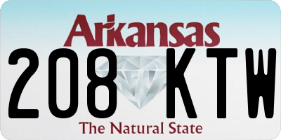 AR license plate 208KTW