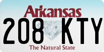 AR license plate 208KTY