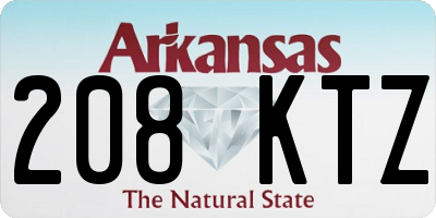 AR license plate 208KTZ