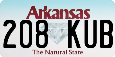 AR license plate 208KUB