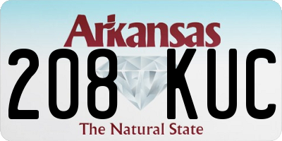 AR license plate 208KUC