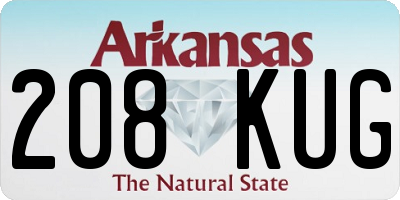 AR license plate 208KUG