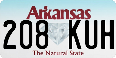 AR license plate 208KUH