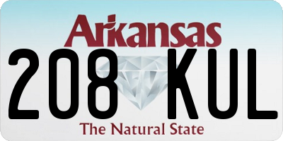AR license plate 208KUL